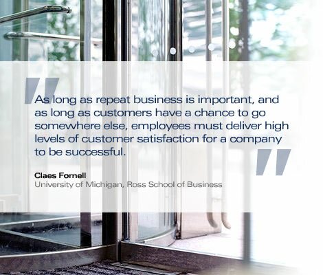 As long as repeat business is important, and as long as customers have a chance to go somewhere else, employees musst deliver high levels of customer satisfaction for a company to be successful.